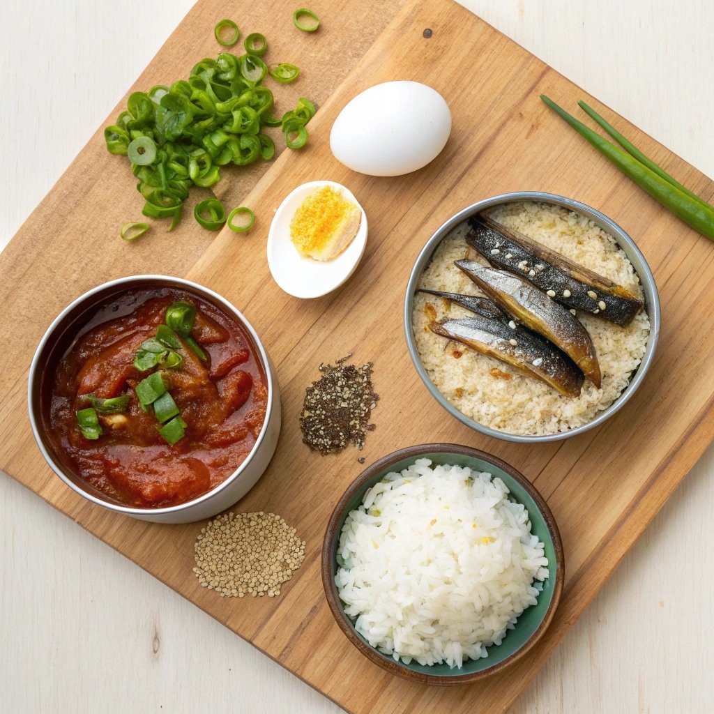 sardine rice bowl ingredients