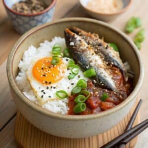 sardines in tomato sauce with rice