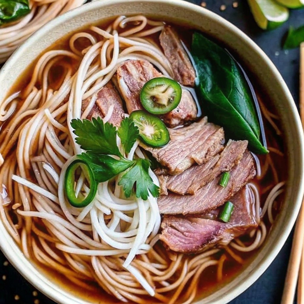 Well Done Flank Pho: The Best Budget-Friendly Vietnamese Beef Soup 1 serving bowl of well done flank pho
